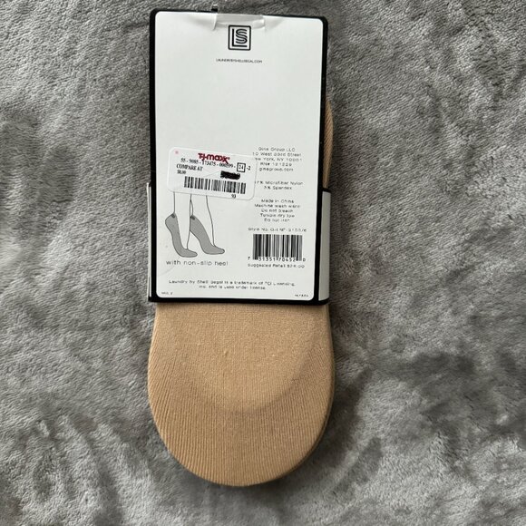 NWT Laundry By Shelli Segal Women's Ballet Cut Microfiber Foot Liner No Show - Picture 4 of 6